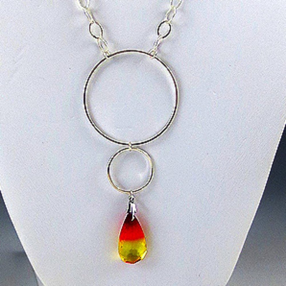 Crystal and Sterling Silver Necklace